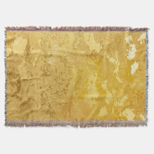 gold,vintage,rustic,elegant,chic,beautiful,worn,mo throw blanket