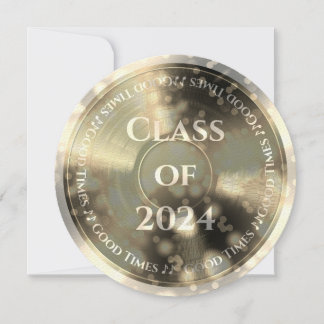 Gold Vinyl Record Class of Invitation