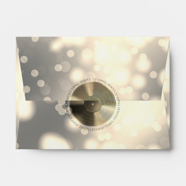 Gold Vinyl Record Envelope (Back (Top Flap))