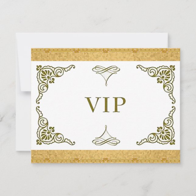 Gold VIP invitation (Front)