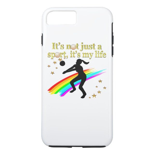 GOLD VOLLEYBALL IS MY LIFE DESIGN Case-Mate iPhone CASE (Back)