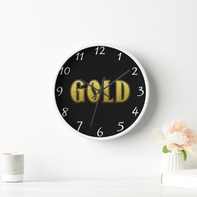 Gold Wall Clock (Home)