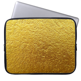 Gold wall texture designabstract, ancient, antique laptop sleeve