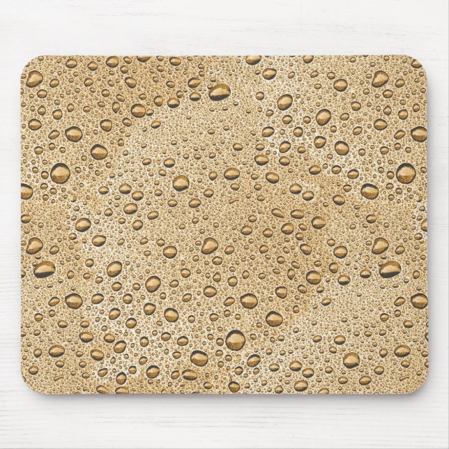 Gold water droplets mouse pad (Front)
