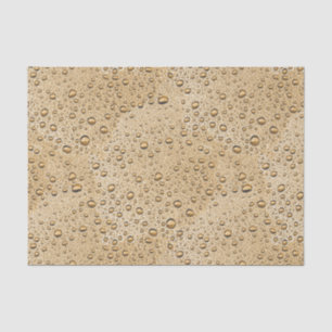 Gold water droplets tissue paper
