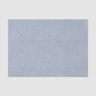 Gold Water Rain Drops Tissue Paper