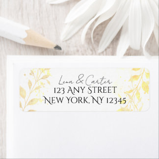 Gold Watercolor Foil Minimalist