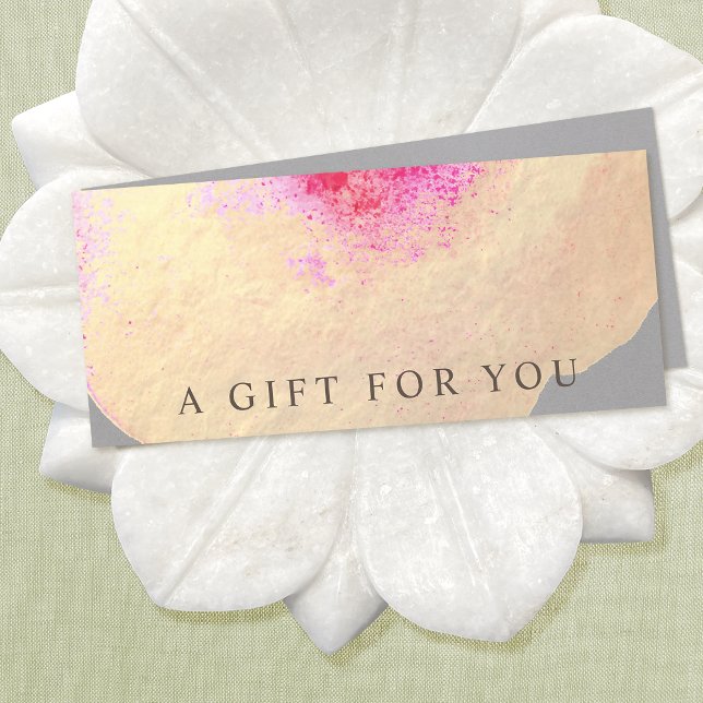Gold Watercolor Large Floral Art Gift Certificate (Creator Uploaded)