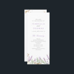 Gold & Watercolor Lavender Floral Wedding Program<br><div class="desc">Unveil the order of your special day with our Wedding Program. Lavender flowers,  adorned with faux gold accents,  set the stage. Elegant,  minimalist typography guides your guests through the ceremony. This program seamlessly combines sophistication with the charm of watercolor lavender blooms,  setting the tone for a memorable celebration.</div>