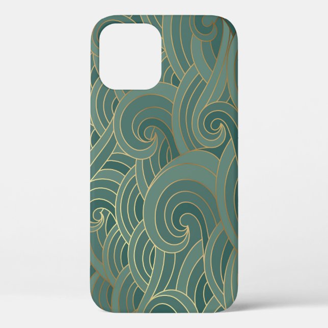 Gold Wave: Traditional Oriental Luxury Case-Mate iPhone Case (Back)