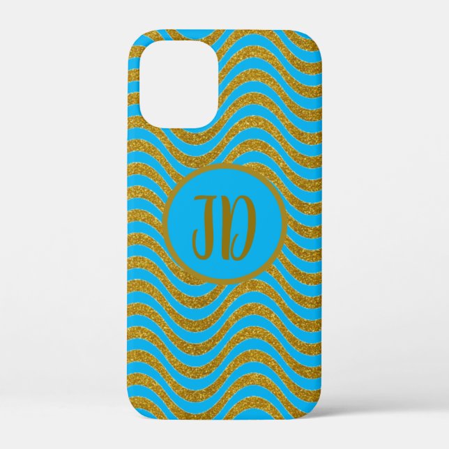 "gold" waves Case-Mate iPhone case (Back)