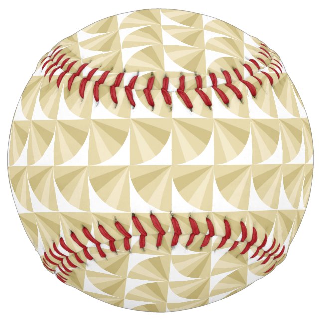 Gold Waves Pattern Softball (Back)