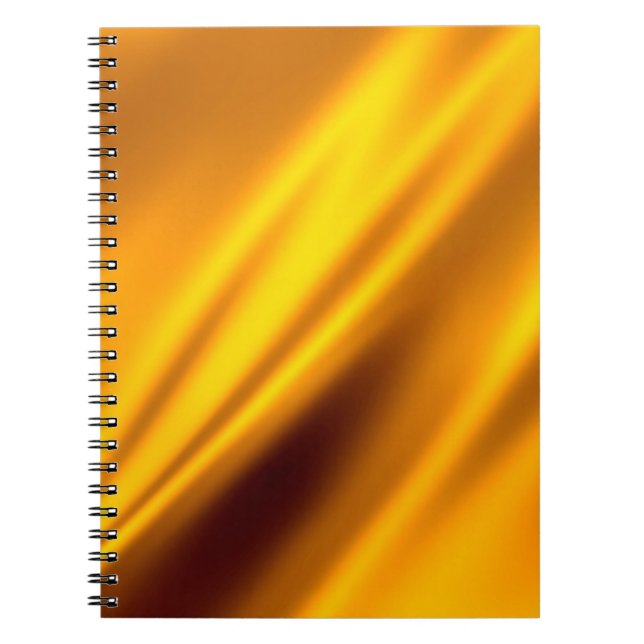 Gold waving abstract background notebook (Front)