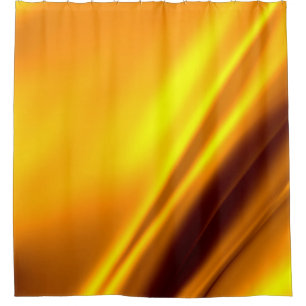 Gold waving abstract background shower curtain