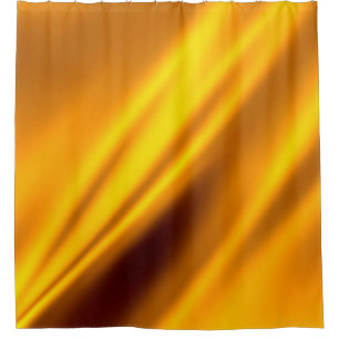Gold waving abstract background shower curtain