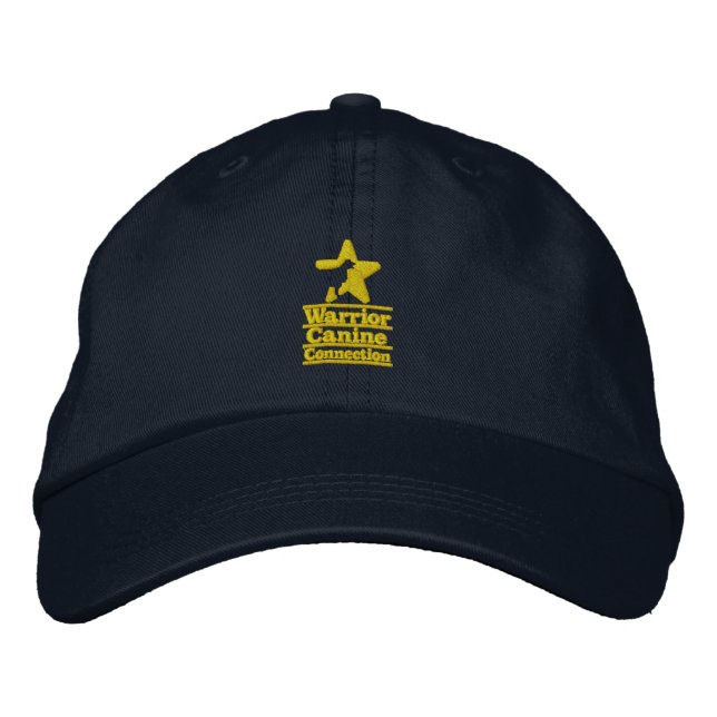 Gold WCC embroidered navy hat (Front)