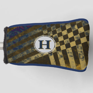 Gold Weave Monogram Golf Head Cover