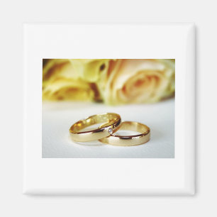 Gold Wedding Bands/Wedding Magnet
