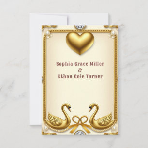 Gold Wedding Date Save The Moment Design 💍