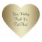 Gold Wedding Favour Thank You Sticker