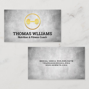Gold Weight Logo Business Card