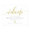 Gold Welcome Wedding Sign