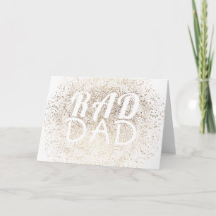 Gold Whimsical RAD DAD Formal Elegant Father's Day Card