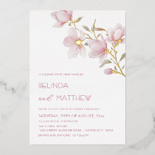 Gold White Flowers Casual Wedding