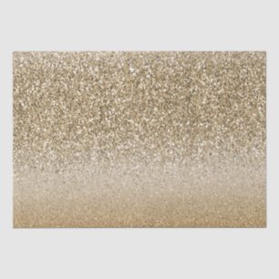 Gold White Glam Glitter Tissue Paper