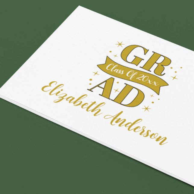 Gold & White Graduation Party Guest Book (Creator Uploaded)