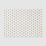 Gold/White Iconic Christmas Tree Pattern Tissue Paper<br><div class="desc">A gold and white iconic Christmas tree pattern created with a seamless repeated pattern of a gold Christmas tree on a white background.  A great idea for gift wrapping,  crafts,  or decorating for this holiday season's Christmas party.</div>