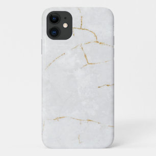 gold white marble Case-Mate Barely There iPhone Case