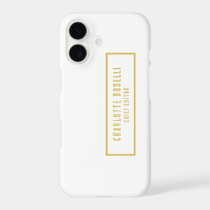 Gold & White Minimalist Professional Modern