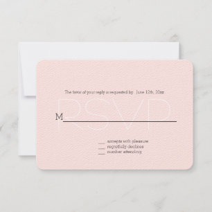Gold White Pink Confetti RSVP