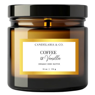 Gold & White Skincare Label Sticker Packaging