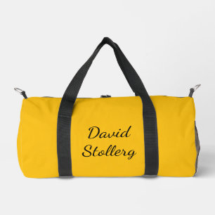 Gold & White Stylish Duffle Bag