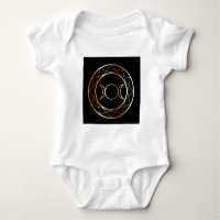 Gold Wiccan symbol Triple Goddess