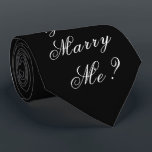 Gold Will You Marry Me Proposal Script Elegant Tie<br><div class="desc">Gorgeous and elegant “Will You Marry Me?” neck tie. Throw a proposal party! How fun would that be? Wear this tie and see how long it is before she realises what the message is. Such a great memory to make. This will positively make your proposal a truly memorable and special...</div>