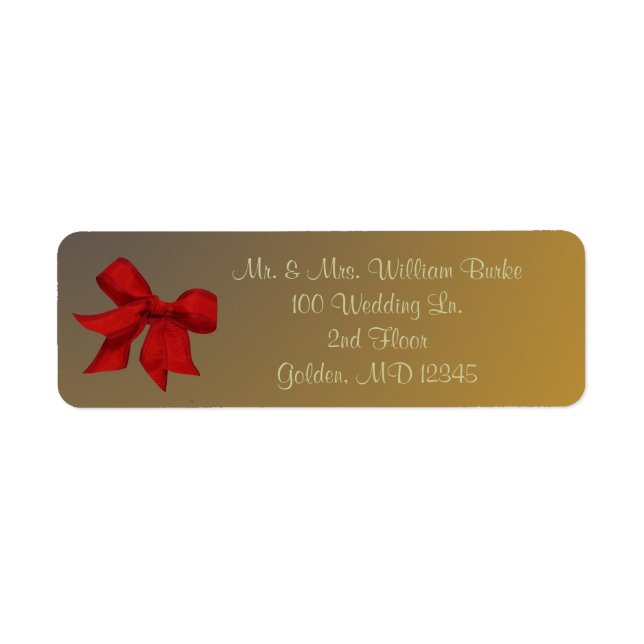 Gold with Red Bow (Front)