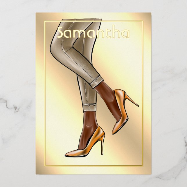 Gold Woman Birthday Party (Front)