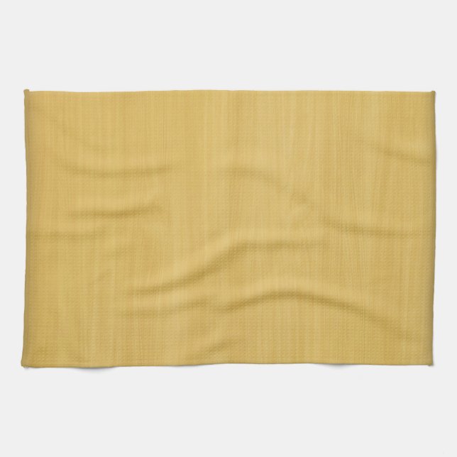Gold Wood Grain Texture Tea Towel (Horizontal)