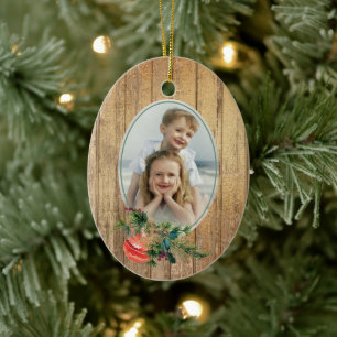 Gold Wood Tree Bulb Bouquet Photo Template Ceramic Tree Decoration