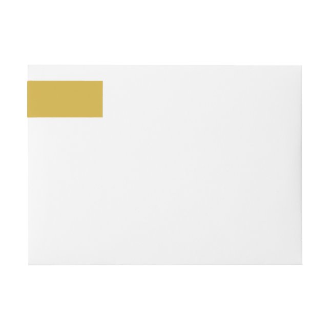 Gold Wraparound Return Address Label (Front)