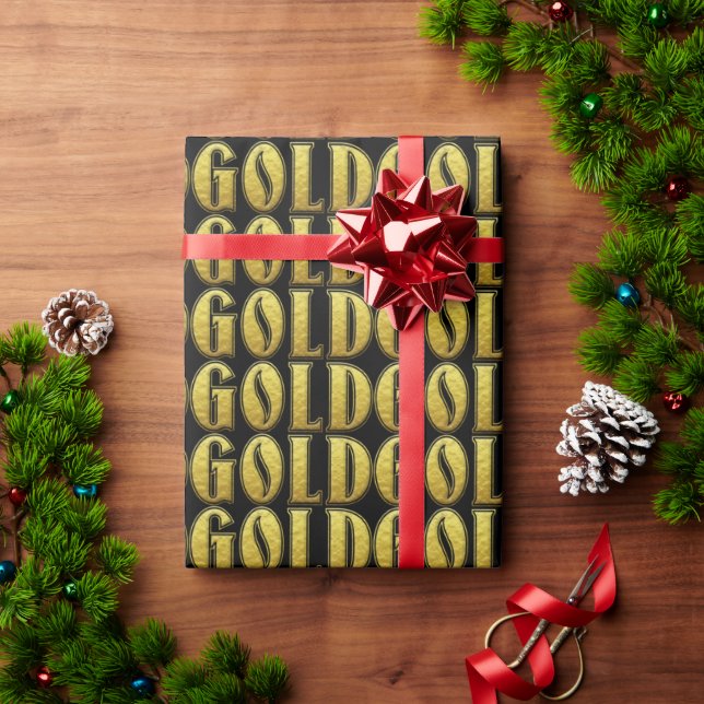 Gold Wrapping Paper (Holiday Gift)