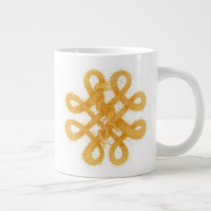 GOLD YARN CELTIC KNOT Jumbo Mug