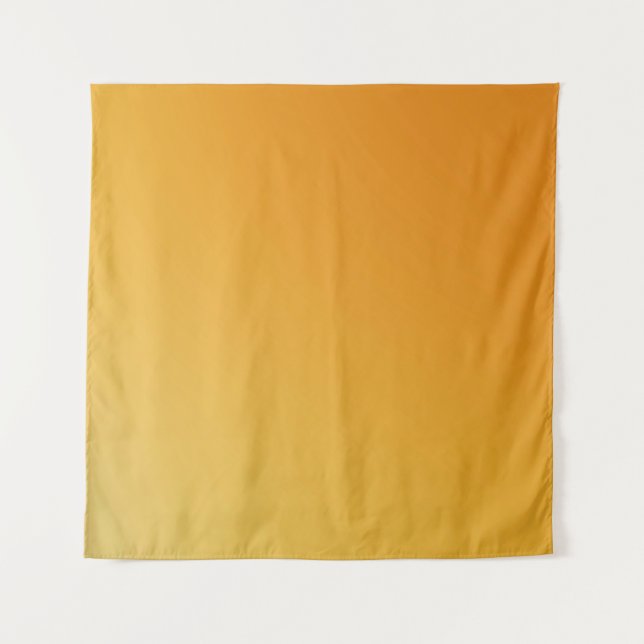 Gold yellow blue color simple tapestry (Front)