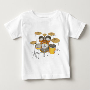 Gold / Yellow Drum Kit: Baby T-Shirt
