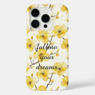 Gold Yellow Flowers iPhone 16 Pro Case