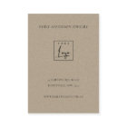 GOLD YELLOW FOLIAGE MONOGRAM JEWELRY CARE CARD