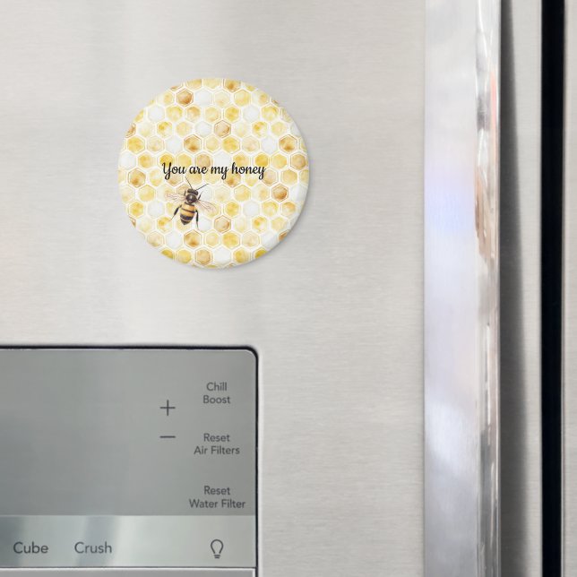 Gold Yellow Honeycomb   Magnet (In Situ (Fridge))